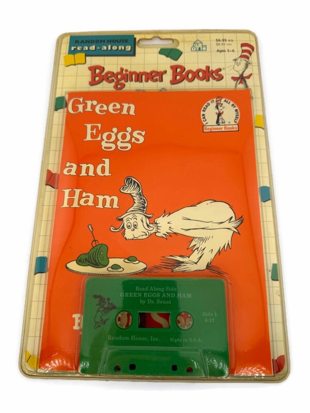 Vintage Dr Seuss Beginner Books - Green Eggs and Ham Read-Along Cassette Tape
